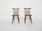 Brown Spindle Back Chairs, 1950s, Set of 2 1