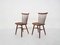 Brown Spindle Back Chairs, 1950s, Set of 2 2