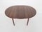 Scandinavian Modern Round Rosewood Extendable Dining Table, 1960s, Image 9