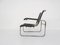 Black Leather Model S35 Tubular Lounge Chair by Marcel Breuer for Thonet, Germany, 1970s, Image 1