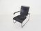 Black Leather Model S35 Tubular Lounge Chair by Marcel Breuer for Thonet, Germany, 1970s 5
