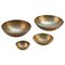 Etched Bronze Bowls by Michael Harjes Metallkunst, Set of 4 1