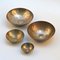 Etched Bronze Bowls by Michael Harjes Metallkunst, Set of 4 2
