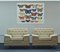 Large Cream Club Chairs Attributed to Paul McObb, 1950s, Set of 2, Image 5