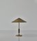 Danish Modern Messing & Mahagoni Tischlampe von Bent Karlby für Lyfa, 1956 4