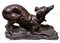 Dog, Bronze Sculpture, Odoardo Tabacchi, Early 20th Century, Image 4