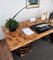 Italian Executive Desk in Veneer Burl Briar, Walnut & Steel 6