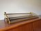 Mid-Century Teak & Brass Hook Coat Rack, 1960s 7