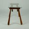 Austrian Mid-Century Beechwood Side Table with Cord and Glass Top by Max Kment, Image 5