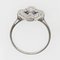 Französischer sechseckiger Art Deco Sechskant-Ring aus Saphir-Diamanten, 1930er 11