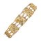 18 Karat Yellow Gold Filigree Square Links Bracelet, 1960s 1