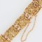 18 Karat Yellow Gold Filigree Square Links Bracelet, 1960s 4