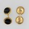 Agate 18 Karat Yellow Gold Cufflinks, 1960s 4