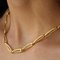 Französische 18 Karat Gold Gold Mesh Haferflocken Halskette, 1960er 7