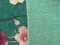 Chinese Art Deco Green and Flowers Nichols Wool Rug, 20th Century 11