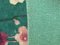Chinese Art Deco Green and Flowers Nichols Wool Rug, 20th Century, Image 11