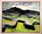Paisaje amurallado, pintura de paisaje expresionista abstracta galesa contemporánea, 2020, Imagen 2
