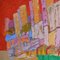 City Skyline, Contemporary Abstract Expressionist Painting, 1990 3