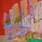 City Skyline, Peinture Expressionniste Abstraite Contemporaine, 1990 3