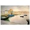 Porto tranquillo, dipinto ad olio contemporaneo di David Williams, Immagine 1