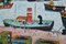 Liverpool Docks, Contemporary Outsider Art Oil Painting, 2003, Image 3
