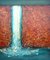 Acqua di Carvie, Pittura di paesaggio a encausto espressionista astratto, 2019, Immagine 1