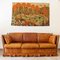 Vintage Leather 3-Seater Sofa with Brass Pinecone Details 1