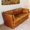 Vintage Leather 3-Seater Sofa with Brass Pinecone Details 2