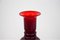 Rote Vase von L. Ferenc für Huta Barbara, 1970er 3