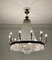 Mid-Century Italian Empire Style Crystal & Gilt Bronze Chandelier 1