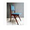 Italian Textile & Wood Dining Chairs, 1950s, Set of 2, Image 3