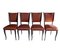 Chairs with Fabric from Rubelli, 1950s, Set of 4, Image 1