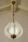 Art Deco Murano Glass 3-Light Pendant Lamp by Ercole Barovier for Barovier & Toso, 1930s 3