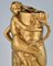 Französische Jugendstil Vase aus Vergoldeter Bronze mit Akt und Blättern von Maurice Bouval, 1910 9