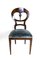 Viennese Biedermeier Mahogany Balloon Chairs, 1840s, Set of 4, Image 2