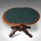 Table pour Jeux de Cartes Victorienne Antique Pliante avec Incrustations, Angleterre 8