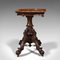 Antique English Victorian Folding Walnut Card Table with Inlays 4