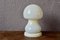 Vintage Opalglas Mushroom Tischlampe 3