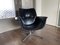 Fauteuil Moderniste Noir, 1960s 9