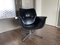 Fauteuil Moderniste Noir, 1960s 7