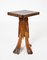 Folk Art Palm Frond Wood Occasional Table with Decorative Tramp Tiki Art, 1940s 3