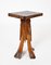 Folk Art Palm Frond Wood Occasional Table with Decorative Tramp Tiki Art, 1940s, Image 3