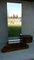 Vintage Walnut Console Table with Mirror, Image 1