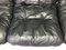 Vintage Modular Black Leather Marsala 3-Seat Sofa by Ligne Roset, Set of 2s, Image 7