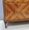Vintage Walnut Secretaire with Pink Travertine Marble Top, Image 14