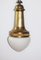 Große Messing Lampe von Otto Wagner für das Steinhof Hospital Vienna 4