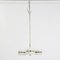 Vintage Brass & Lacquered Metal Pendant Lamp with Opaline Glass Diffusers from Stilnovo 3