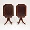 Antique Regency Style Leather Top Side Tables, Set of 2 3