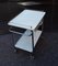 Chromed Tubular Steel Trolley with White Coated Chipboard Drawer & 2 White Formica Shelves, 1970s, Image 6