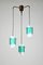 Italian Glass 3-Light Pendant Lamp, 1960s 1